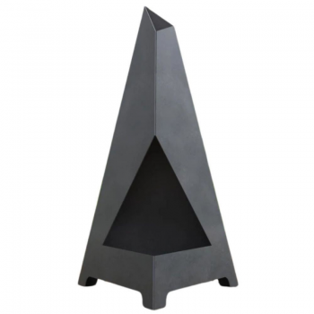 Incalzitor de terasa/gradina, Triangular Pyramid KRO-1071, Otel, Negru, 1200x700x700 mm, grosime 3 mm