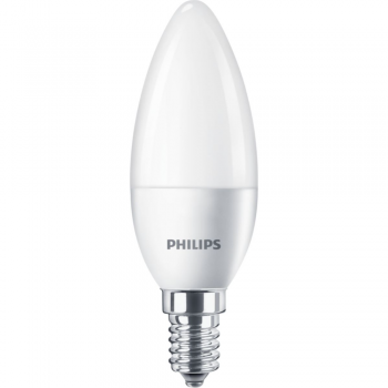 Bec LED lumanare Philips, E14, 5.5 - 40W, alb, lumina rece 4000 K