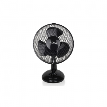 Ventilator de birou Floria ZLN-1211, Diametru 26 cm, Putere 25 W, 2 trepte de viteza, Functie oscilare