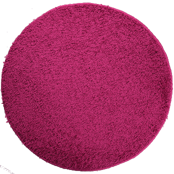 Covor rotund Mistral, 100% polipropilena friese, model modern roz, 133 cm