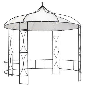Pavilion alb 300 x 290 cm rotund