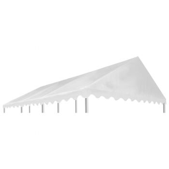 Acoperiș pentru pavilion alb 6x4 m PVC 500 g / m²