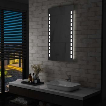 Oglindă cu LED de perete de baie 60 x 100 cm