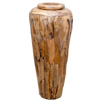 Vază decorativă 40 x 80 cm lemn masiv de tec