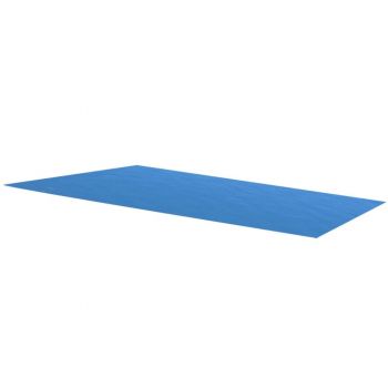 Folie dreptunghiulară pentru piscină din PE 450 x 220 albastru