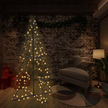 Brad Crăciun conic 115x150 cm 240 LED-uri interior & exterior