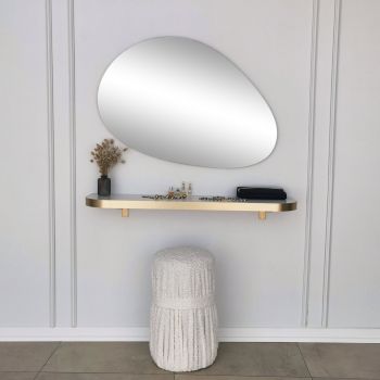 Oglindă Porp, Aur, 2x60x90 cm