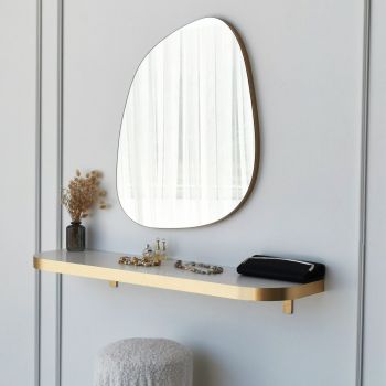 Oglindă Soho, Aur, 2x75x58 cm