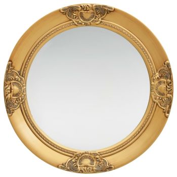 Oglindă de perete in stil baroc auriu 50 cm
