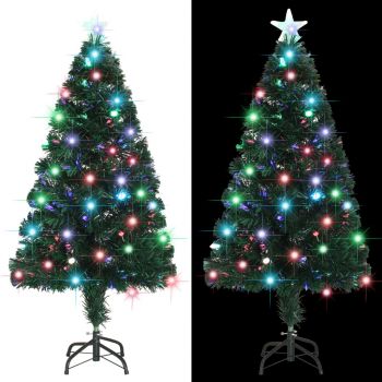 Brad de Crăciun artificial cu suport/LED 120 cm 135 ramuri