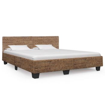 Cadru de pat culoare naturală 180 x 200 cm ratan natural