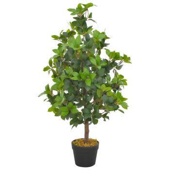 Plantă artificială dafin cu ghiveci verde 90 cm