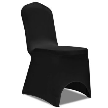 Huse de scaun elastice 100 buc negru