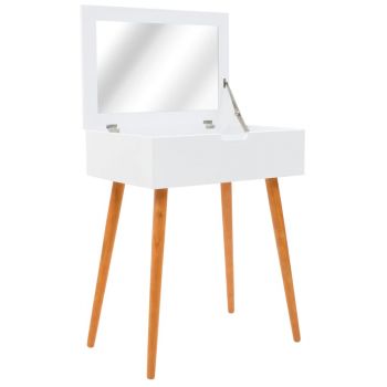 Masă de toaletă cu oglindă MDF 60 x 40 x 75 cm