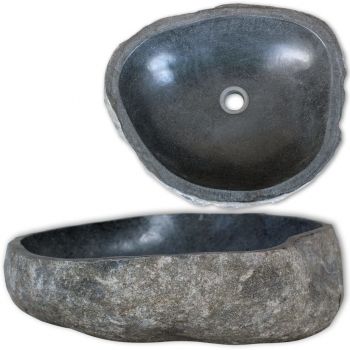 Chiuvetă din piatră de râu 30-37 cm ovală