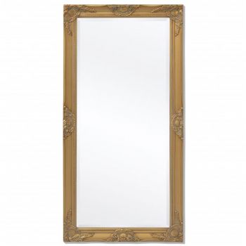 Oglindă verticală in stil baroc 120 x 60 cm auriu
