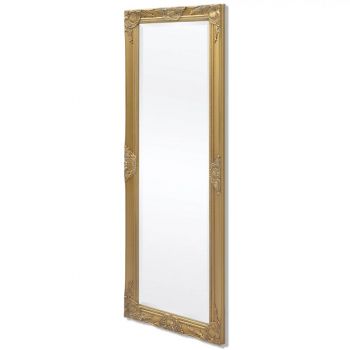 Oglindă verticală in stil baroc 140 x 50 cm auriu