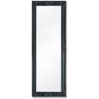 Oglindă verticală in stil baroc 140 x 50 cm negru