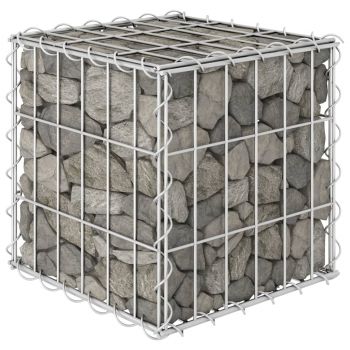 Gabion cub strat inălțat 30 x 30 x 30 cm sârmă de oțel