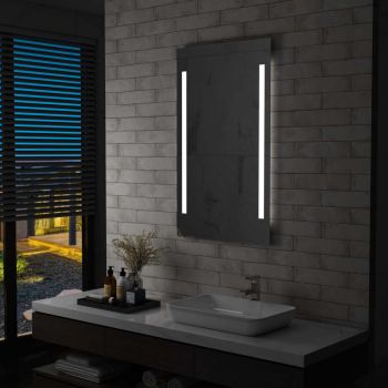 Oglindă cu LED de perete de baie 60 x 100 cm