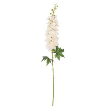 Fir floare artiticiala decorativa,plastic,alb-bej,95 cm