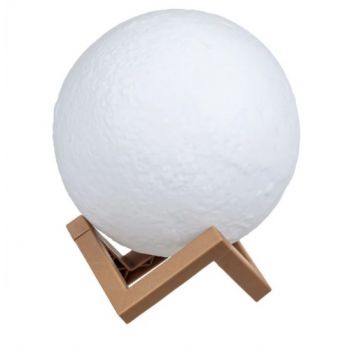 Lampa de veghe Luna cu suport din plastic, 12 cm