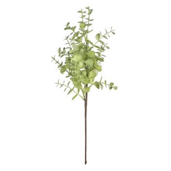 Ramura decorativa artificiala,frunze verzi,42 cm