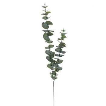 Ramura eucalipt decorativa pentru interior,plastic,verde,83 cm