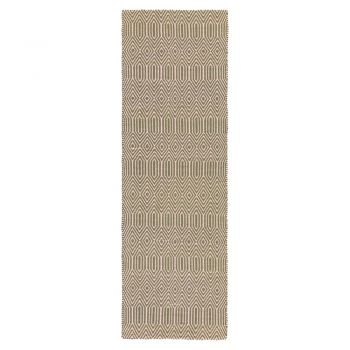 Covor tip traversă din lână maro 66x200 cm Sloan – Asiatic Carpets