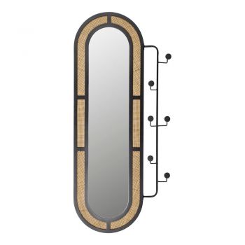 Oglindă de perete cu cuier 55x120 cm Aida – White Label