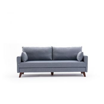 Canapea albastru-deschis extensibilă 208 cm Bella – Balcab Home