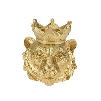 Suport pentru lumanare Tiger, 7.7x7.2x8.2 cm, poliston, auriu ieftina