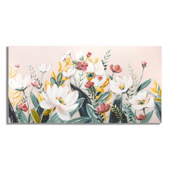 Tablou decorativ, Florville, Mauro Ferretti, 60 x 120 cm, canvas imprimat si pictat/lemn de pin, multicolor