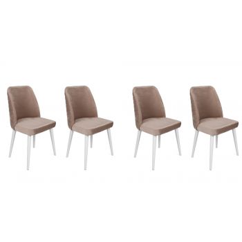 Set scaune (4 bucăți) Tutku V4 Chair Set (4 Pieces), Gri, 49x90x50 cm