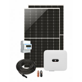 Pachet sistem fotovoltaic monofazat on-grid, 5 kW, 10x Panouri monocristaline Yingli 550 Wp, Invertor Huawei SUN 2000-5KTL-L1, Contor electronic monofazat Huawei Smart Meter DTSU666-H, Cablu si Conectori