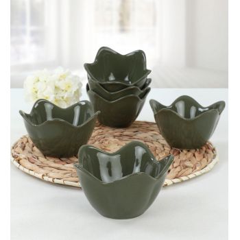 Set boluri, Keramika, 275KRM1505, Ceramica, Verde inchis