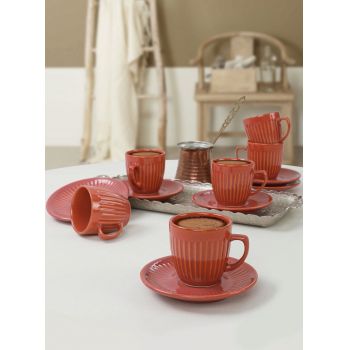 Set cesti de cafea, Keramika, 275KRM1653, Ceramica, Portocaliu