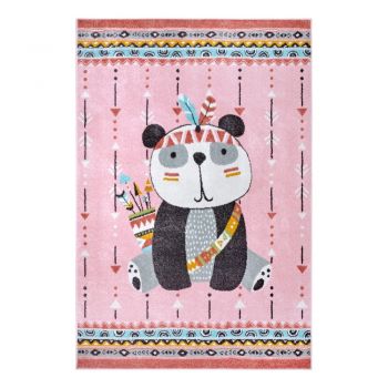 Covor pentru copii roz 120x170 cm Panda – Hanse Home