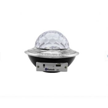 Glob disco cu LED RGB jocuri de lumini si MP3 LED UFO Bluetooth Crystal Magic Ball