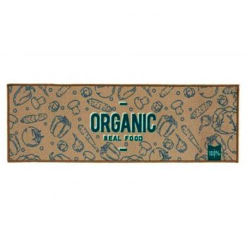 Covor pentru bucatarie Organic, Gift Decor, 40 x 120 cm, poliamida, bej/albastru/verde ieftin