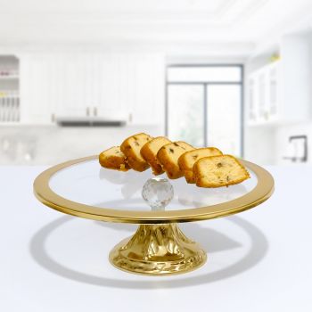 Dessert Plate, Aur, 30x14x30 cm
