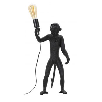 Lampa de masa Monkey, Mauro Ferretti, Ø26 x 55 cm, 1 x E27, 40W, polirasina, negru