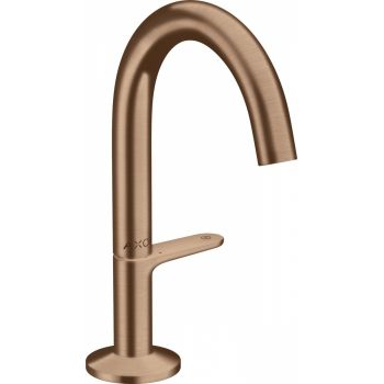 Baterie lavoar baie red gold periat cu ventil click-clack Hansgrohe Axor One Select 140