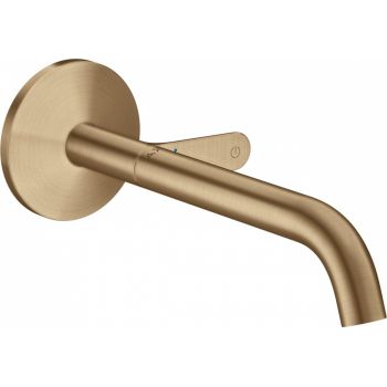 Baterie lavoar incastrata bronz periat, pipa 220 mm, Hansgrohe Axor One Select