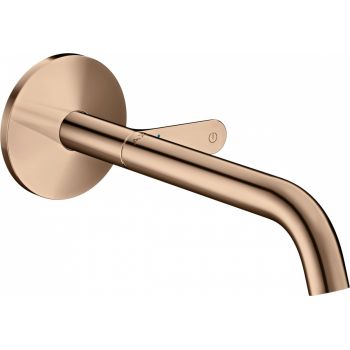 Baterie lavoar incastrata red gold lucios, pipa 220 mm, Hansgrohe Axor One Select