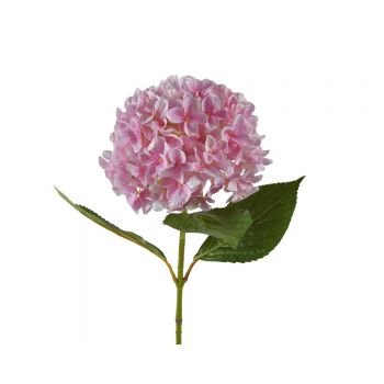 Floare artificiala Hydrangea, Decoris, 25 x 67 cm, poliester, roz