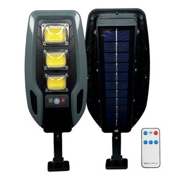 Lampa solara de inductie de 60W cu 3 reflectoare 54 COB LED si senzor de miscare 84106