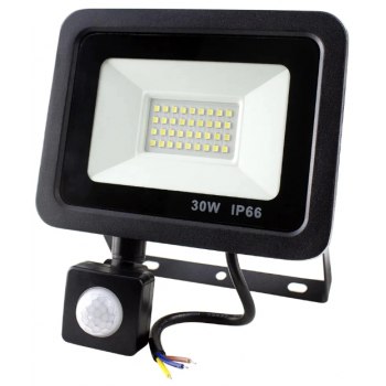 Proiector LED 30W 2700lm cu senzor de miscare 6500K IP66