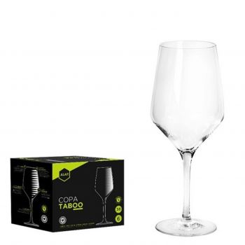 Set 6 pahare vin Taboo, Alar, 580 ml, sticla, transparent