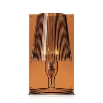 Veioza Kartell Take design Ferruccio Laviani E14 max 5W LED h31cm ambra